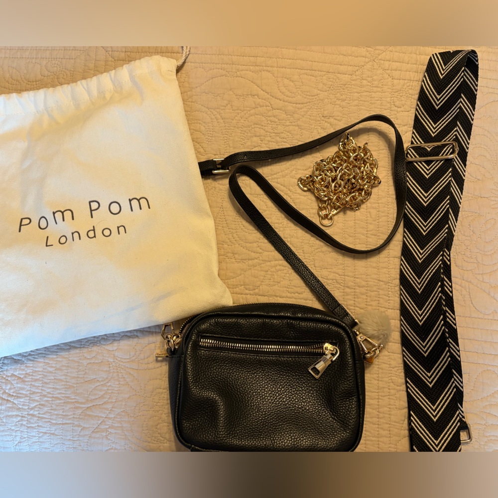 Pom Pom London black purse